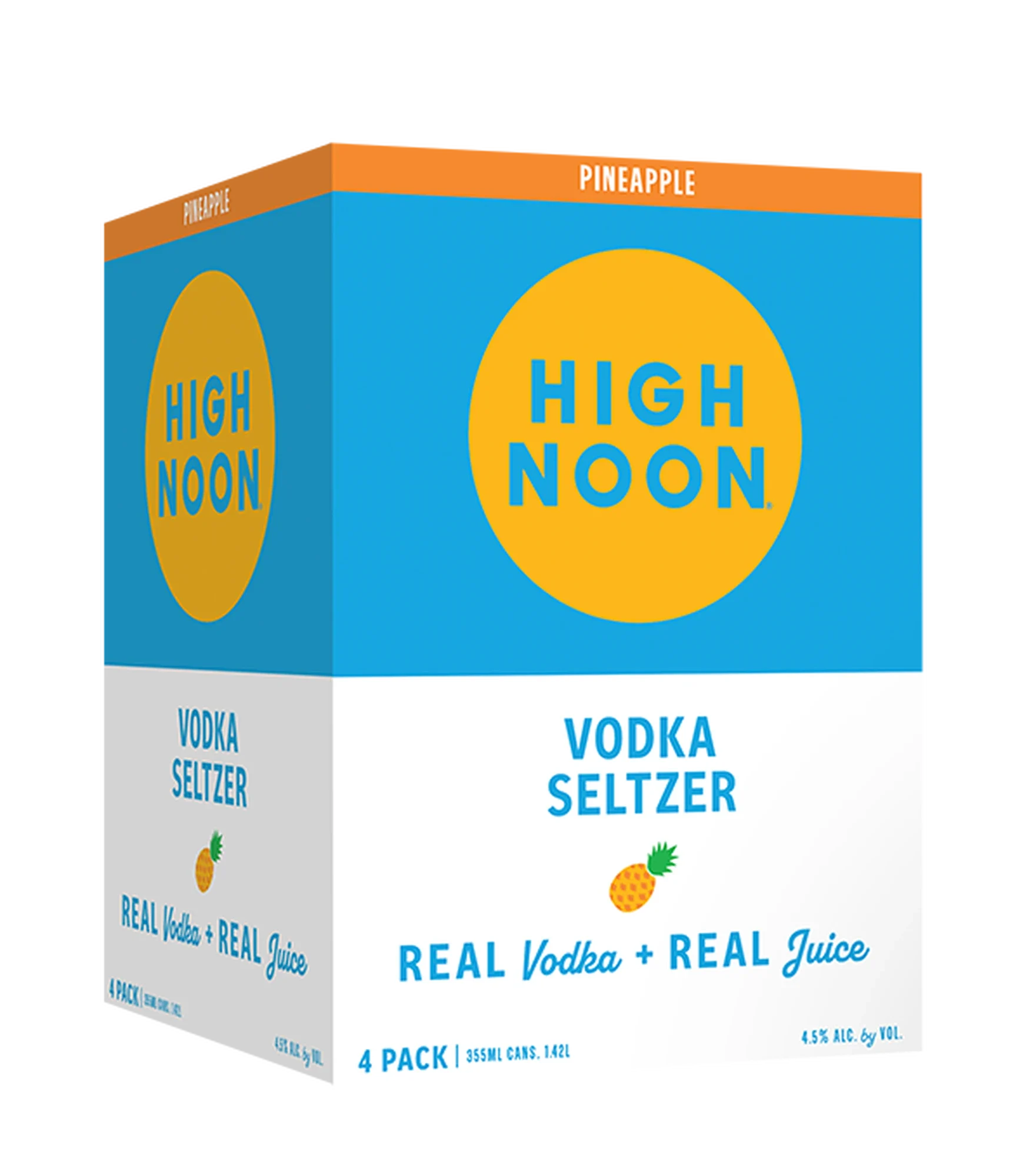 High Noon Vodka Seltzer Pineapple 4Pk