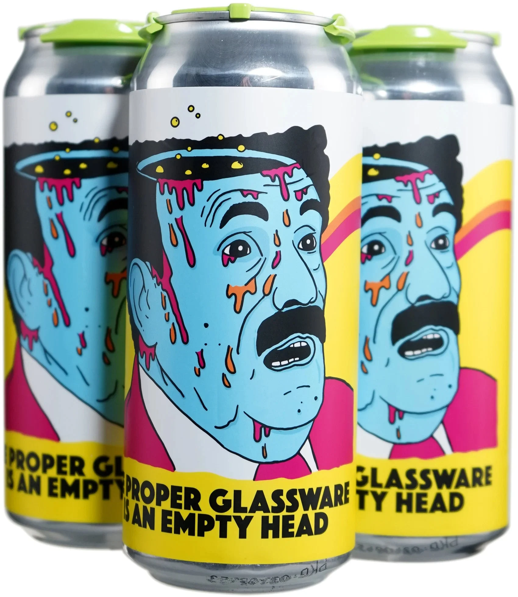 Illuminated Proper Glassware Is An Empty Head 4Pk