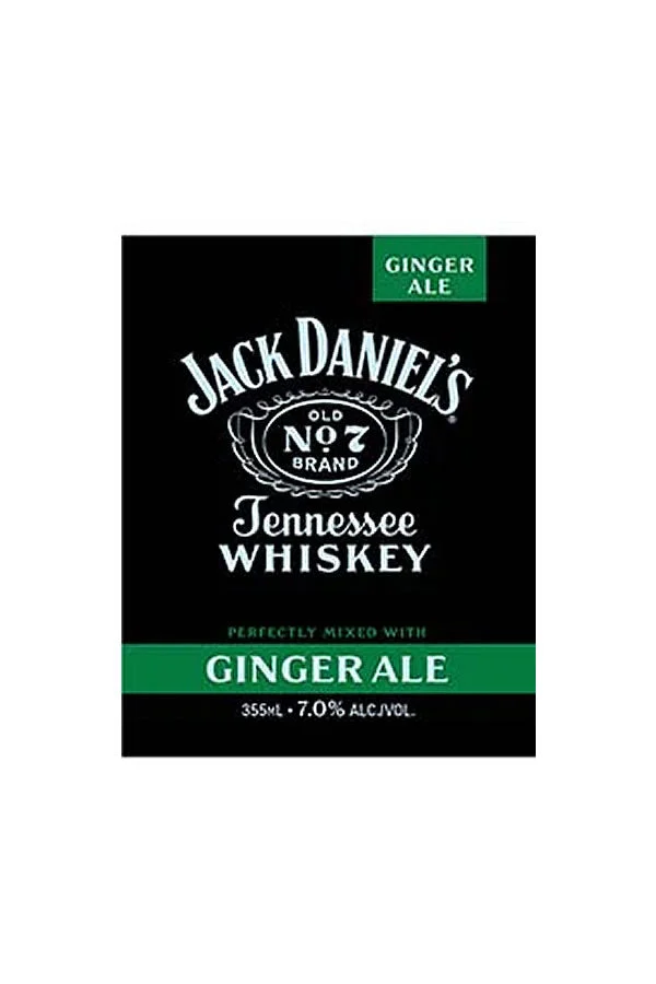 Jack Daniel's Whiskey & Ginger Ale 4Pk