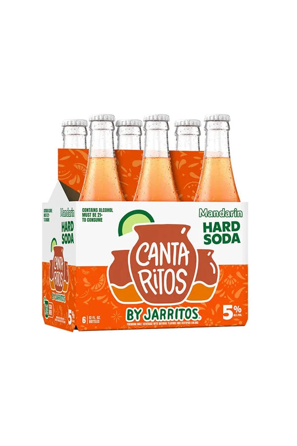 Jarritos Cantaritos Mandarin Hard Soda 6Pk