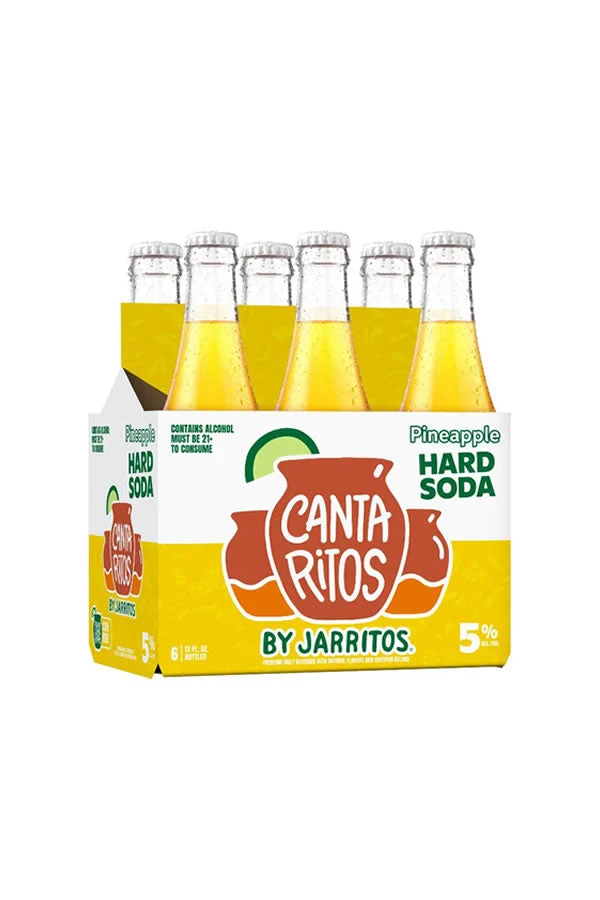 Jarritos Cantaritos Pineapple Hard Soda 6Pk
