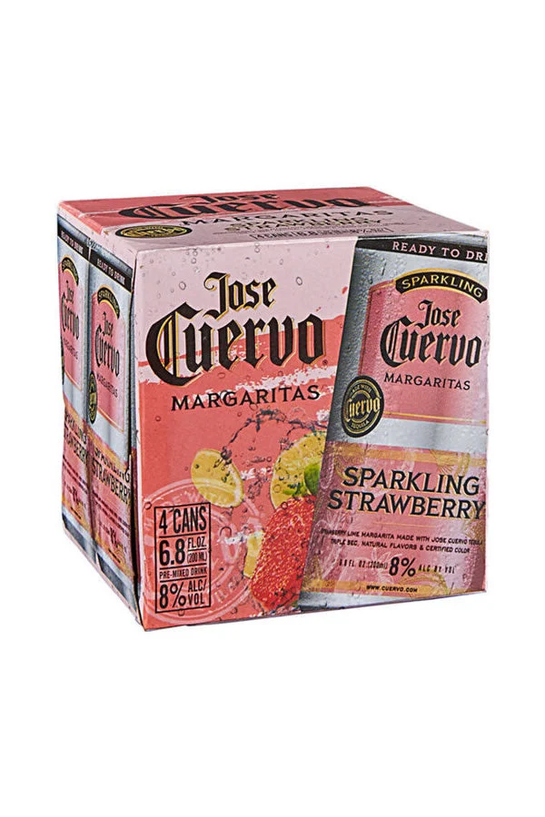 Jose Cuervo Authentic Margarita Strawberry 4Pk 200ML