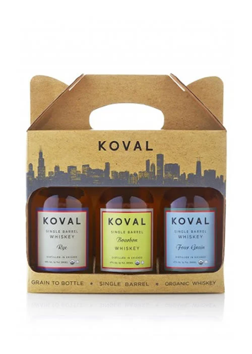 Koval 3Pk (Rye/Bourbon/Four-Grain Whiskey)