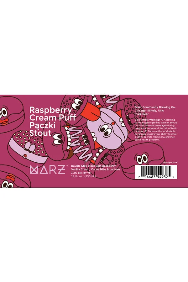 Marz Raspberry Paczki Stout 4Pk