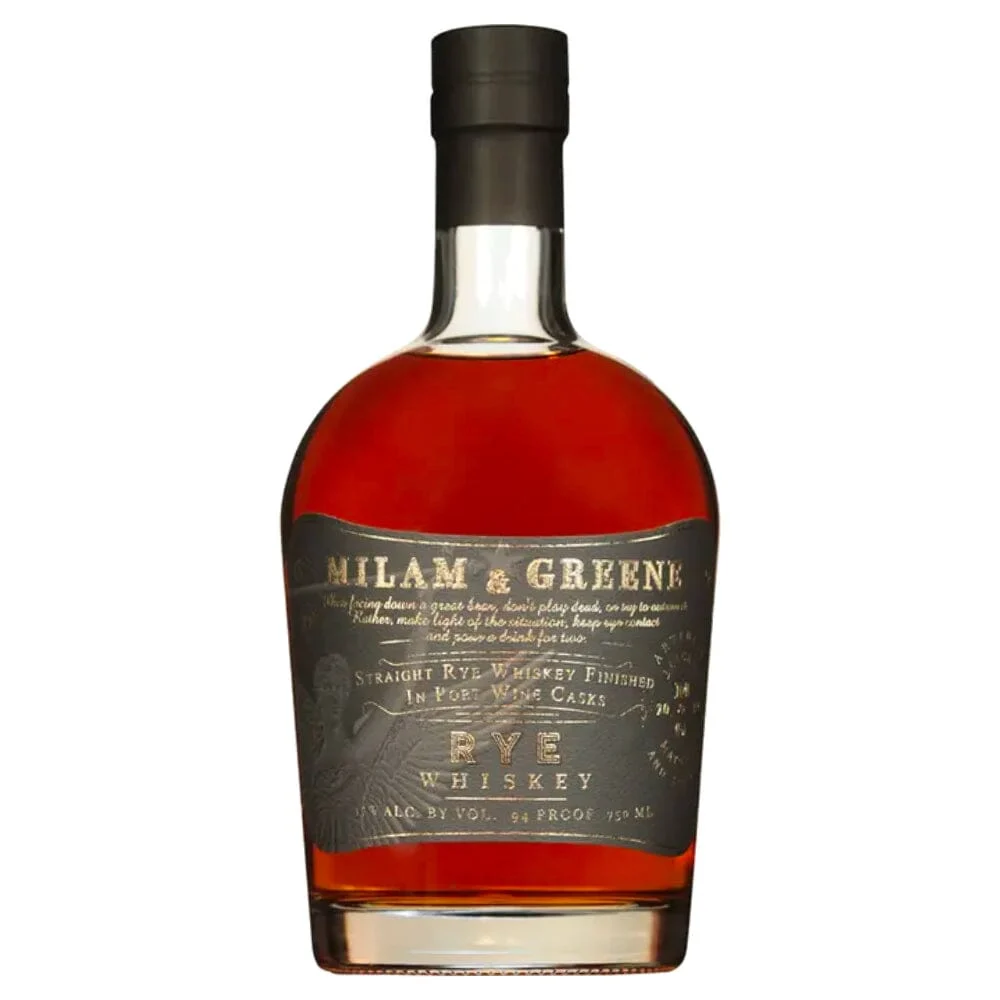 Milam & Greene Straight Rye Whisky Port Cask Finish
