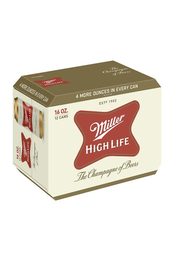 Miller High Life 12Pk 16OZ Cans