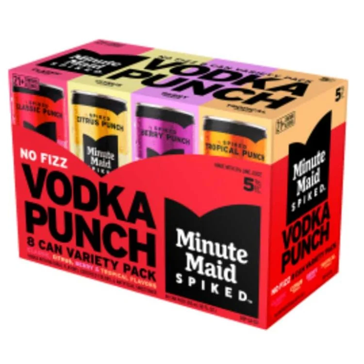 Minute Maid Spiked Vodka Punch - 8 pack x 355ml