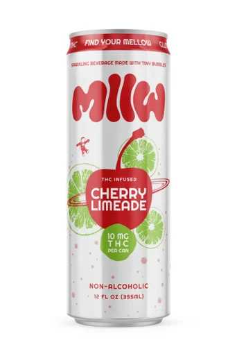 MLLW Cherry Limeade Seltzer 10mg THC 4pk 12oz cans