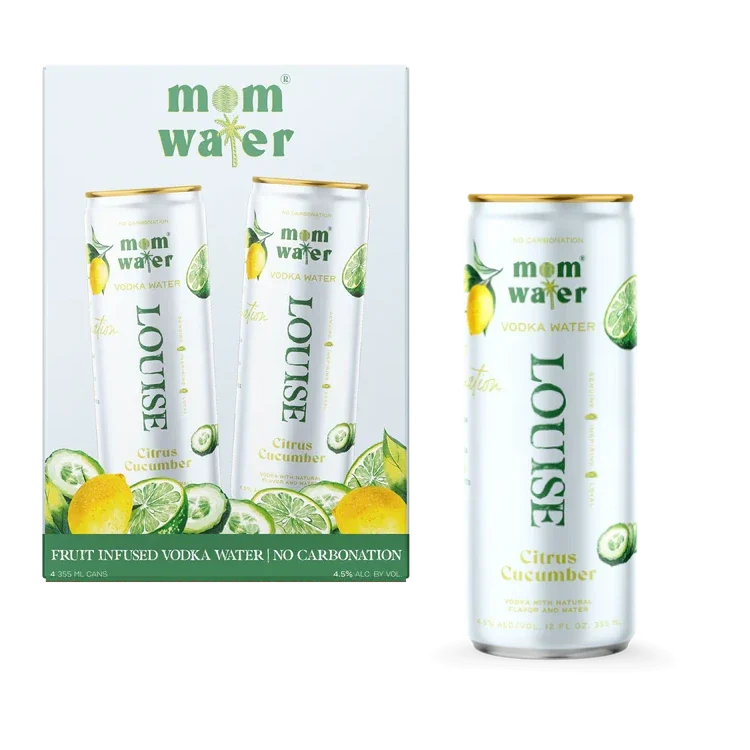 Mom Water Louise Citrus Cucumber 4Pk