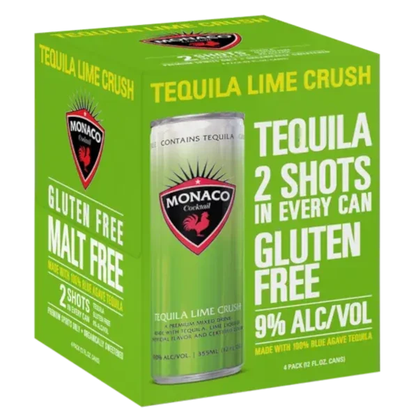 Monaco Lime Crush Tequila 4Pk