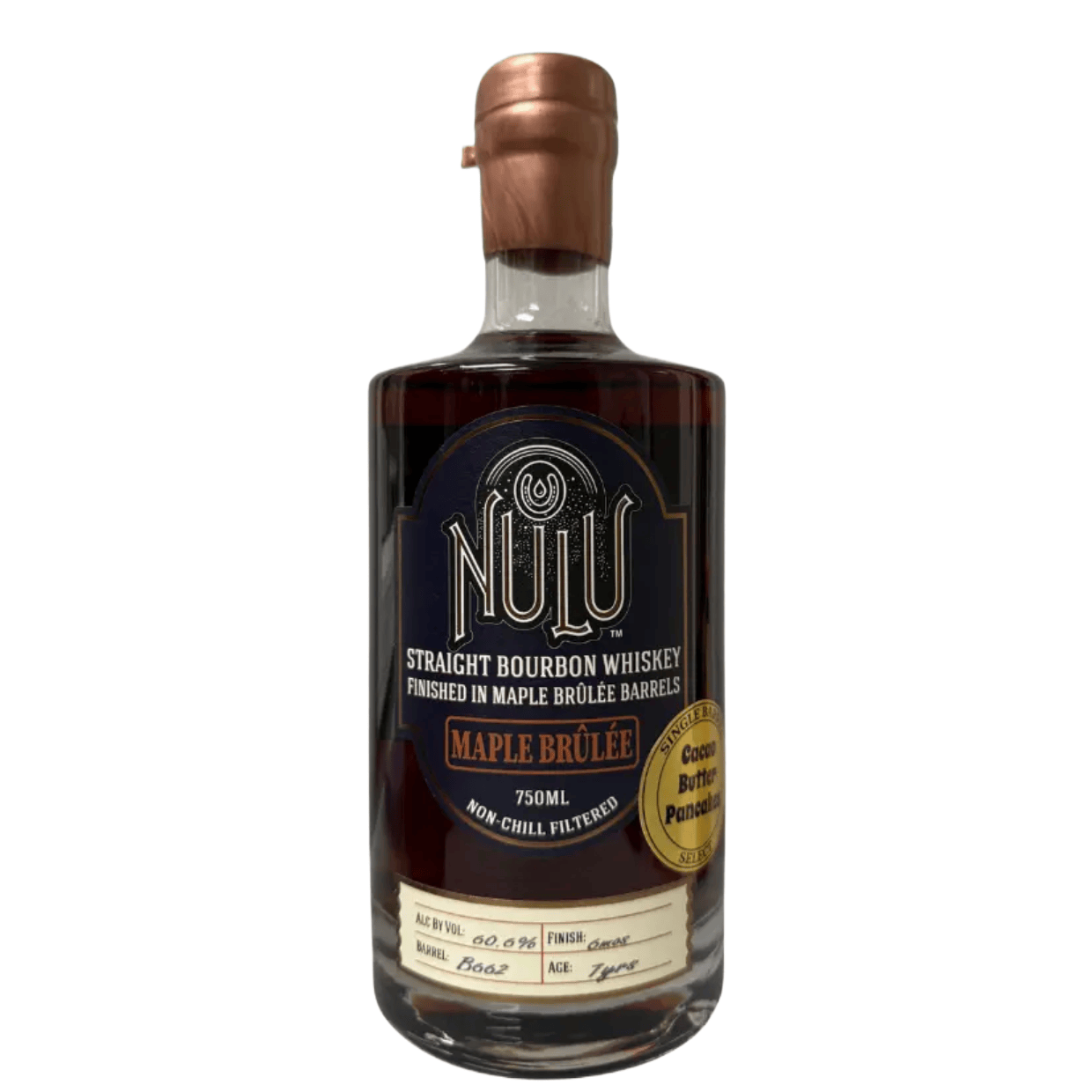 Nulu Single Barrel Bourbon Maple Brulee 'Cacao Butter Pancake'