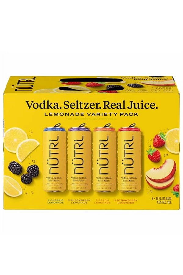 Nutrl Seltzer Lemonade Variety 8Pk
