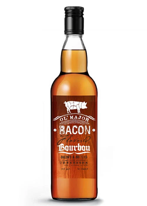 Ol Major Bacon Bourbon Whiskey 750ML
