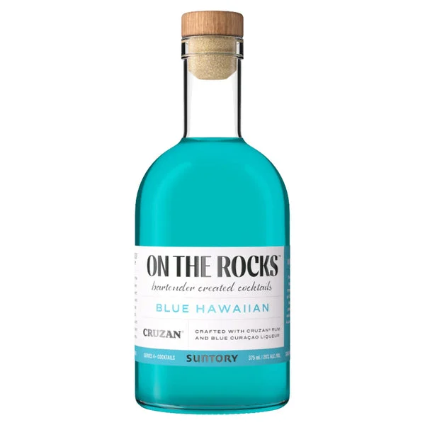 On The Rocks Blue Hawaiian Cocktail w/ Cruzan