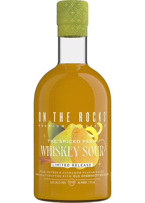 On The Rocks Spiced Pear Whiskey Sour 375ML