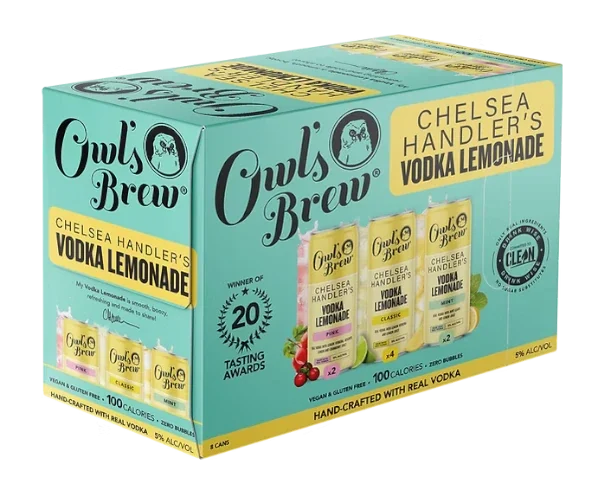 Owl's Brew Chelsea Handler's Vodka Lemonade Variety 8Pk