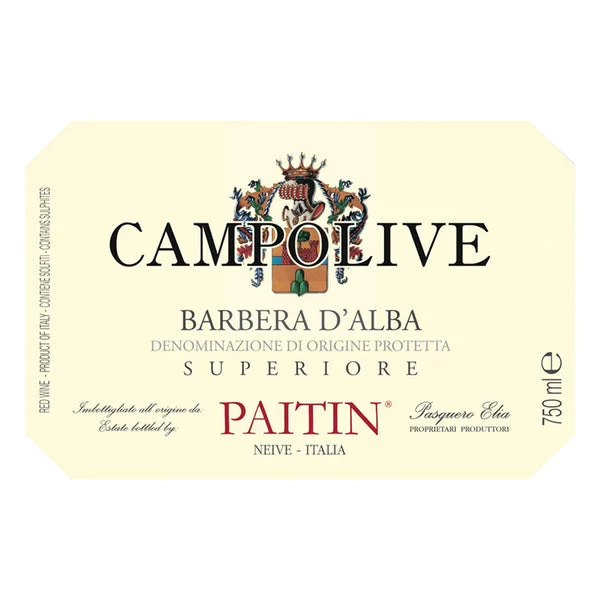Paitin Barbera d'Alba Superiore Campolive 2017