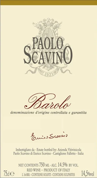Paolo Scavino Barolo 2019