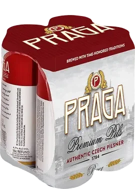 Praga Premium Pils 4Pk Cans