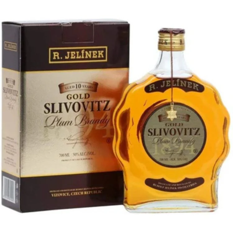 R. Jelinek 10 Year Slivovitz Gold Kosher Brandy - 700ml
