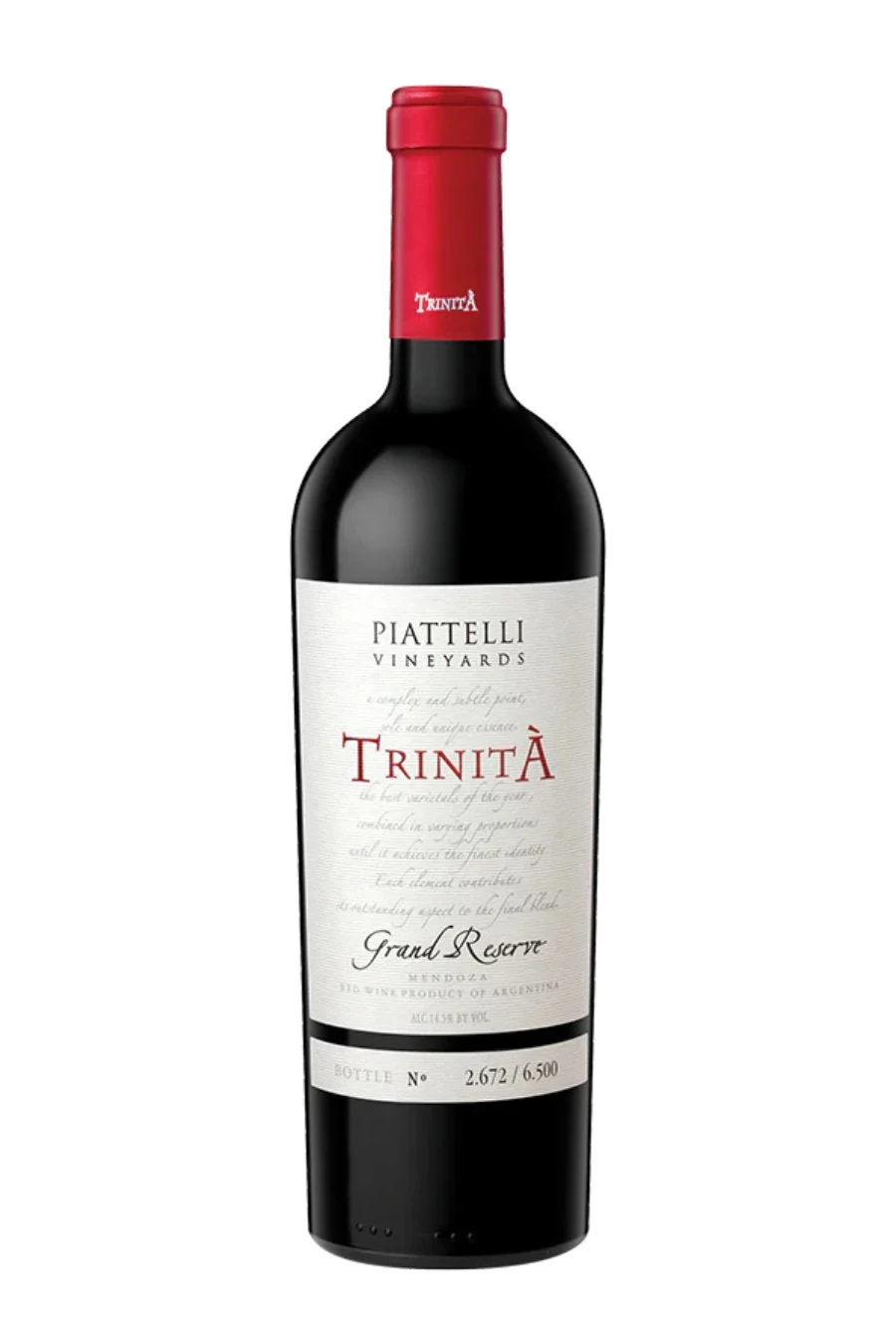 REMAINING STOCK: Piattelli Grand Reserve Trinita 2020 (750 ml)