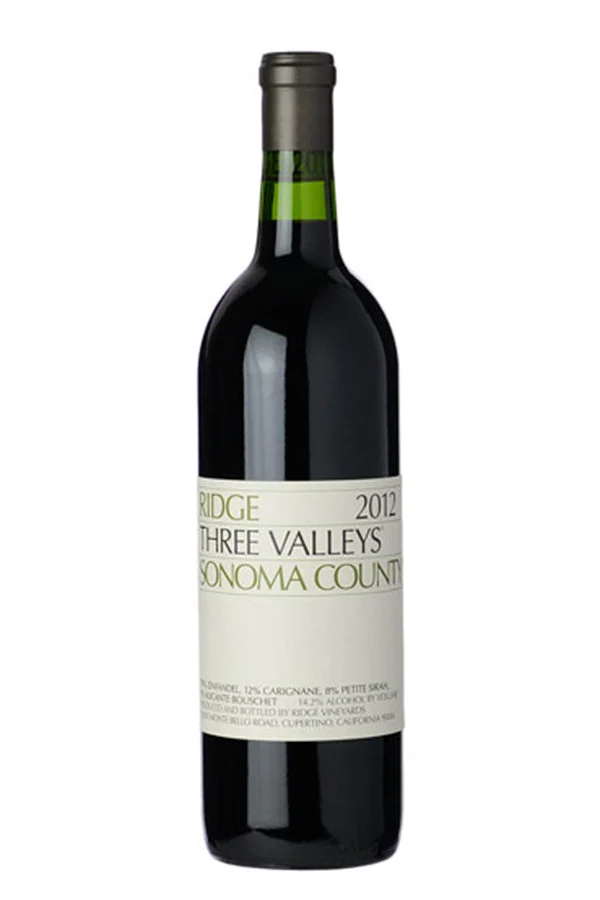 Ridge Vineyards Three Valleys Zinfandel 2018