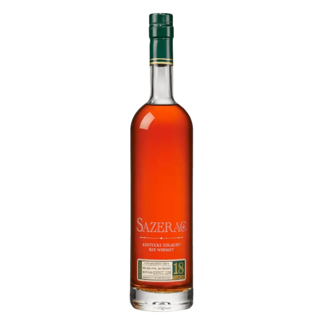 Sazerac Rye 18 Year Old Kentucky Rye Whiskey 2025