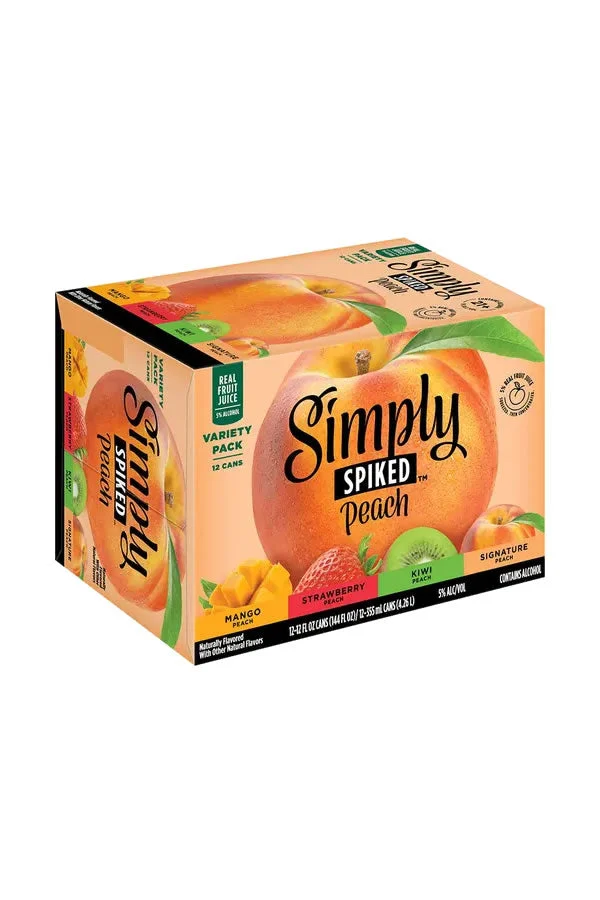Simply Spiked Peach Variety 12Pk