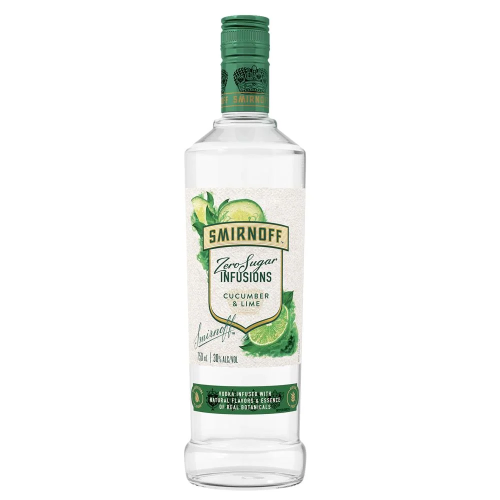 Smirnoff Zero Sugar Infusions Cucumber and Lime