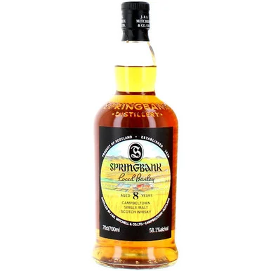 Springbank 8 Year Old Local Barley Campbeltown Single Malt Scotch 700ml