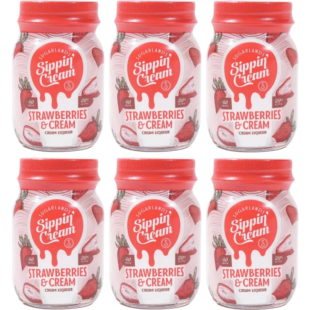 Sugarlands Sippin' Cream Strawberries & Cream 50ml 6pk
