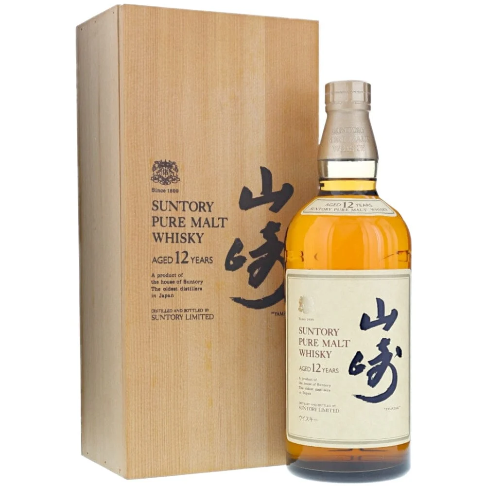 Suntory Yamazaki 12 Year Old Lion's Crest with Wooden Box
