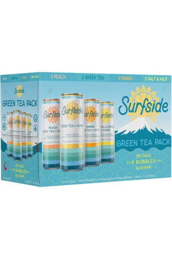 Surfside Green Tea Variety 8pk cans
