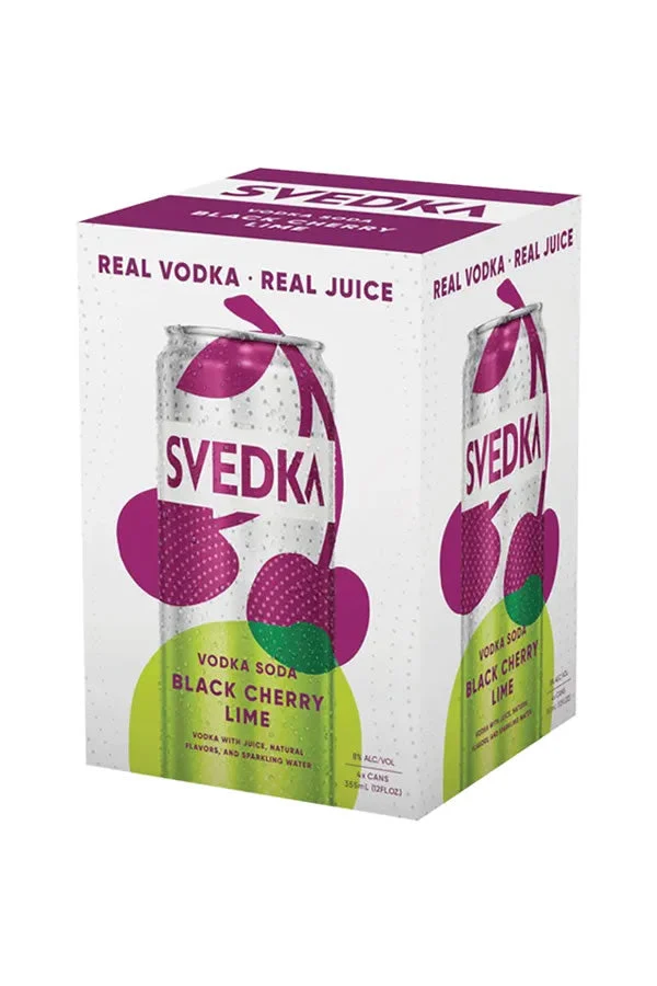Svedka Vodka Soda Cherry Lime 4Pk