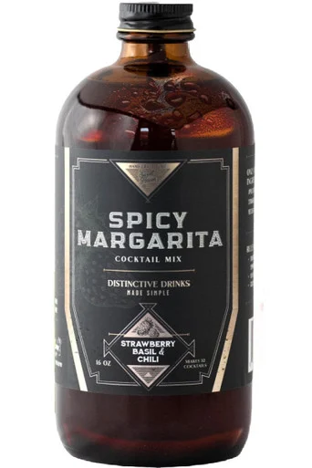 Sweet Haven Tonics Strawberry Basil & Chili Spicy Margarita Cocktail Mix 16oz