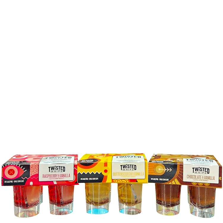 Twisted Whipz Mixed Liqueur - 24 Shots - 25ml Each