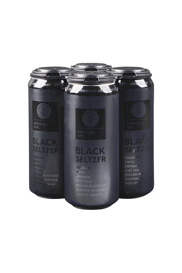 Untitled Art Black Seltzer 4Pk