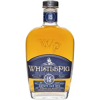 WhistlePig 15 Year Old Estate Oak Rye Whiskey 750ml