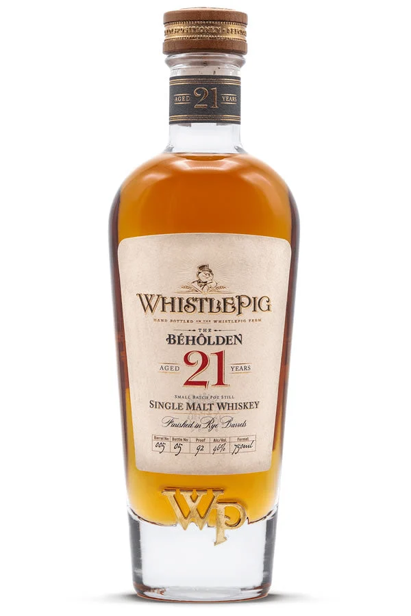 WhistlePig Beholden 21 Year Single Malt 750ML