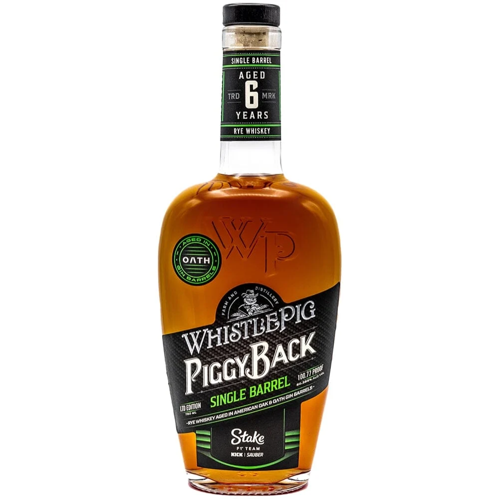 WhistlePig PiggyBack Stake F1 Team Kick Sauber Rye Whiskey