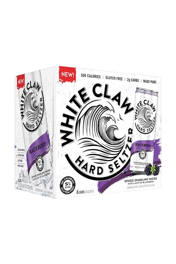 White Claw Hard Seltzer Blackberry 6Pk