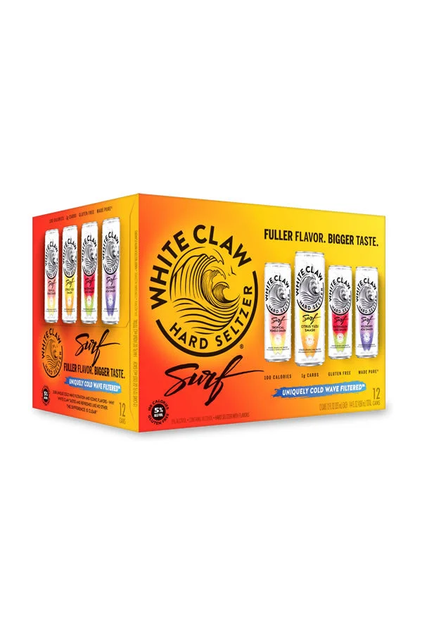 White Claw Hard Seltzer Surf Variety 12Pk